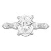 Thumbnail Image 3 of Oval-Cut Lab-Created Diamond Engagement Ring 2-1/2 ct tw 14K White Gold