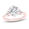 Thumbnail Image 1 of Created By Jared Studio Lab-Created Round-Cut Diamond Floral Engagement Ring 3-1/5 ct tw 14K Rose Gold