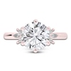 Thumbnail Image 3 of Created By Jared Studio Lab-Created Round-Cut Diamond Floral Engagement Ring 3-1/5 ct tw 14K Rose Gold