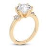 Thumbnail Image 1 of Lab-Created Round-Cut Diamond Floral Engagement Ring 3-1/5 ct tw 14K Yellow Gold