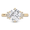 Thumbnail Image 2 of Lab-Created Round-Cut Diamond Floral Engagement Ring 3-1/5 ct tw 14K Yellow Gold