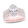 Thumbnail Image 0 of Lab-Created Oval-Cut Diamond Engagement Ring 4-3/4 ct tw 14K Rose Gold