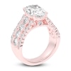 Thumbnail Image 1 of Lab-Created Oval-Cut Diamond Engagement Ring 4-3/4 ct tw 14K Rose Gold