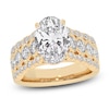 Thumbnail Image 1 of Created By Jared Studio Lab-Created Oval-Cut Diamond Engagement Ring 4-3/4 ct tw 14K Yellow Gold