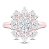 Thumbnail Image 3 of Created By Jared Studio Lab-Created Cushion-Cut Diamond Halo Engagement Ring 3-3/8 ct tw 14K Rose Gold