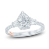 Thumbnail Image 0 of Pnina Tornai Couture Pear-Shaped Diamond Halo Engagement Ring 1-5/8 ct tw 18K White Gold