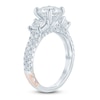 Thumbnail Image 1 of Pnina Tornai Couture Round-Cut Diamond Three-Stone Engagement Ring 3 ct tw 18K White Gold