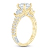 Thumbnail Image 1 of Pnina Tornai Couture Round-Cut Diamond Three-Stone Engagement Ring 3 ct tw 18K Yellow Gold