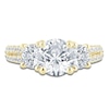 Thumbnail Image 2 of Pnina Tornai Couture Round-Cut Diamond Three-Stone Engagement Ring 3 ct tw 18K Yellow Gold