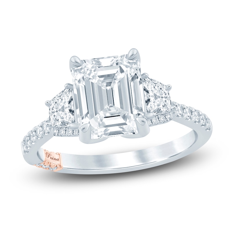 Pnina Tornai Couture Radiant-Cut Diamond Engagement Ring 2-1/2 ct tw 18K White Gold