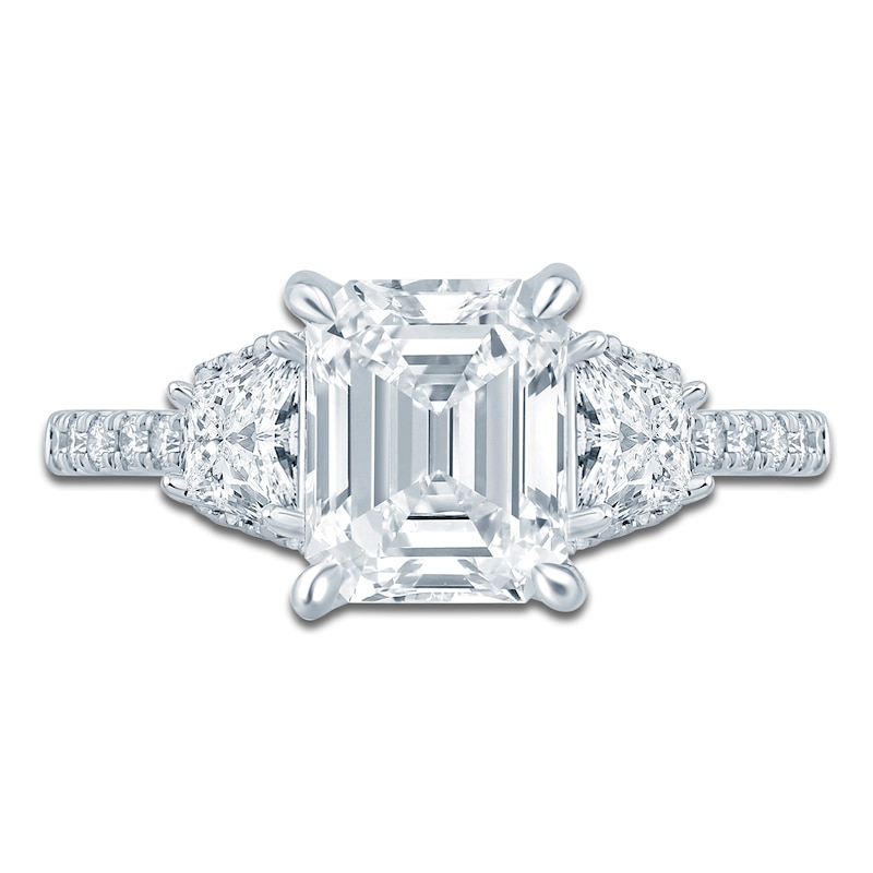 Pnina Tornai Couture Radiant-Cut Diamond Engagement Ring 2-1/2 ct tw 18K White Gold