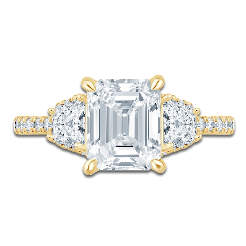 Pnina Tornai Couture Radiant-Cut Diamond Engagement Ring 2-1/2 ct tw 18K Yellow Gold