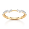 Thumbnail Image 1 of J'Lure Lab-Created Diamond Angled Contour Wedding Band 1/6 ct tw 18K Yellow Gold