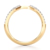 Thumbnail Image 2 of J'Lure Lab-Created Diamond Angled Contour Wedding Band 1/6 ct tw 18K Yellow Gold