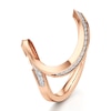 Thumbnail Image 4 of J'Lure Lab-Created Diamond Contour Wedding Band 1/6 ct tw 18K Rose Gold