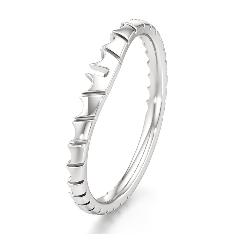 Main Image 4 of J'Lure Contour Wedding Band 18K White Gold