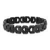 Thumbnail Image 1 of Men's Y-Link Carbon Fiber Bracelet Black Ion-Plated Stainless Steel 8.75&quot;