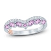 Thumbnail Image 1 of Pnina Tornai Natural Light Amethyst & Diamond Wedding Band 1/4 ct tw 14K White Gold