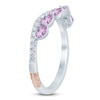 Thumbnail Image 2 of Pnina Tornai Natural Light Amethyst & Diamond Wedding Band 1/4 ct tw 14K White Gold