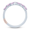 Thumbnail Image 4 of Pnina Tornai Natural Light Amethyst & Diamond Wedding Band 1/4 ct tw 14K White Gold