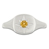 Thumbnail Image 3 of Natural Citrine Star Signet Ring Sterling Silver