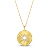 Thumbnail Image 1 of Le Vian Diamond Star Of David Medallion Necklace 1/15 ct tw 14K Honey Gold 18&quot;